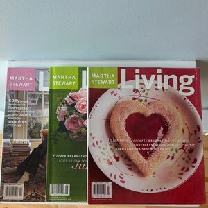 3 Vintage Martha Stewart Magazines - 1998, 2000, 2003